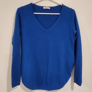 FTC Blue Cashmere Vneck Sweater